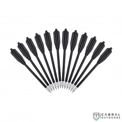 EK ARCHERY Ek Archery Crossbow Bolts Plastic | 6.5" | 10 Pack Arrows