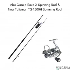 Cabral Outdoors Combo Spinning Rod Abu Garcia Revo X 9ft / TICA Talisman Spinning Combo