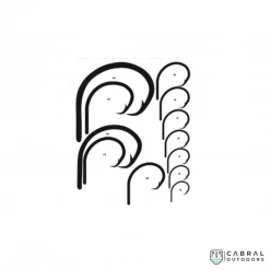 Mustad 39950NP Demon Circle Fishing Hook -Black Nickel Hooks