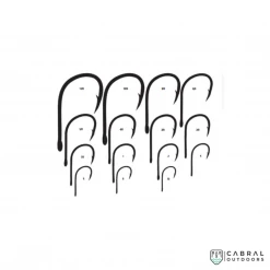 Mustad 10829NP Big Gun Fishing Hook -Black Nickel Hooks