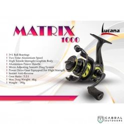 Lucana Matrix 1000 Spinning Reel Reels