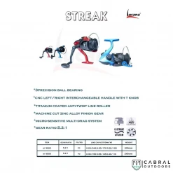 Reels Lucana Streak Spinning Reel | 3000-4000