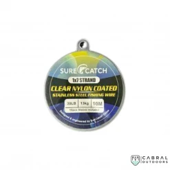 Sure Catch Clear Nylon Coated Stainless Steel Fishing Wire 30-50lb | 13-22kg