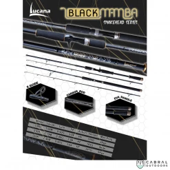 Lucana Black Mamba 8ft Spinning Rod Fishing Rods