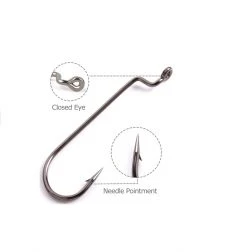 Lures Factory Lure Factory Worm Hook 7002 | Size 1/0, 2/0, 3/0 11 Lures Factory Lure Factory Worm Hook 7002 | Size 1/0, 2/0, 3/0