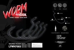 Lures Factory Lure Factory Worm Hook 7003 | Size 2/0, 3/0