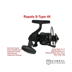 Reels Rapala S-Type 50 And S-Type 40 Spinning Reel