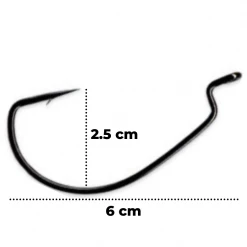 VMC HD Worm Hook 7317LD | 4/0-5/0 | 4-5pcs/pkt