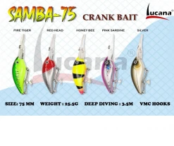 Lures Lucana Samba 75mm/ 25.5g, 1pcs/pkt