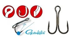 Gamakatsu Double 21 Hooks 1-2, Black Nickel