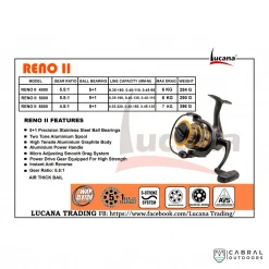 Lucana Reno II 800- 4000 Spinning Reel