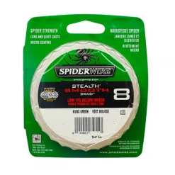 Spider Wire SPIDERWIRE Stealth Smooth Braid Fishing Line, 40lb /300YD, Moss Green Braided Line
