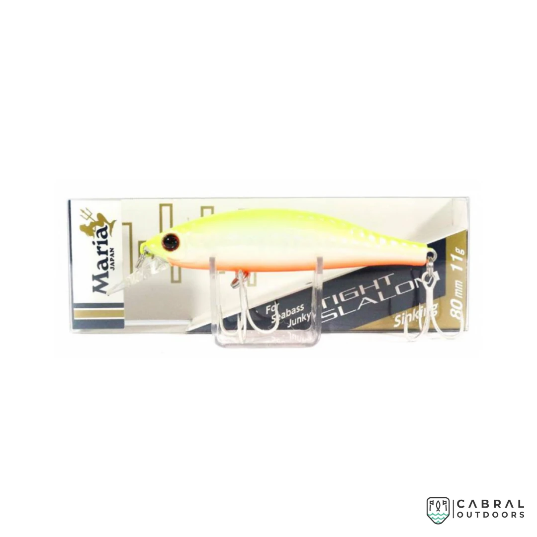 Lures Maria Tight Slalom Sinking Minnow | Size: 80mm | 11g 9 Lures Maria Tight Slalom Sinking Minnow | Size: 80mm | 11g