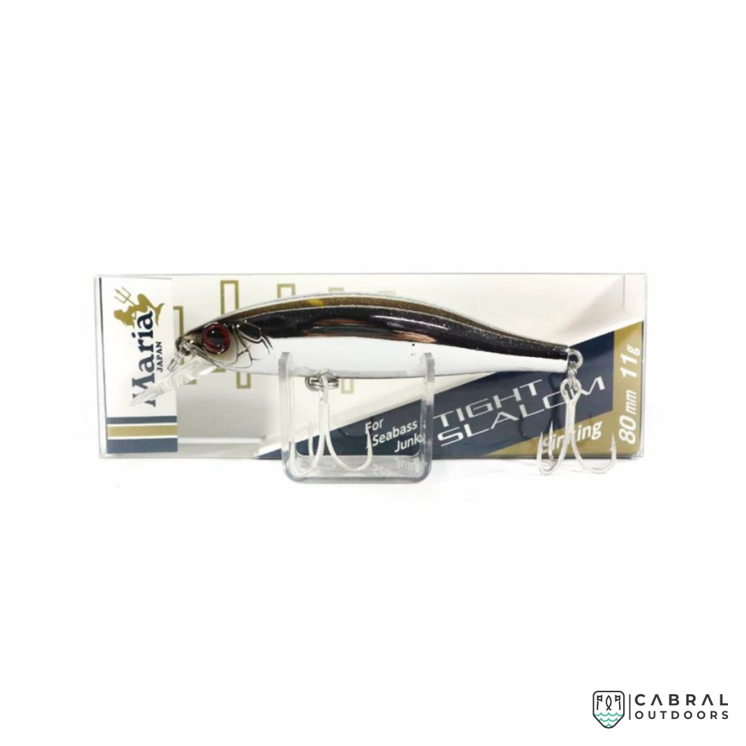 Lures Maria Tight Slalom Sinking Minnow | Size: 80mm | 11g 7 Lures Maria Tight Slalom Sinking Minnow | Size: 80mm | 11g