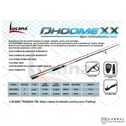 Fishing Rods Lucana Dhoomexx 7ft Baitcasting Rod