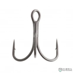 VMC Black Nickel Treble Hooks 7554 BN | Size: 1-2/0