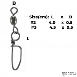 Lucana Crane Swivel W/ Coastlock Snap | Size: 2 And 3 Terminal Tackles