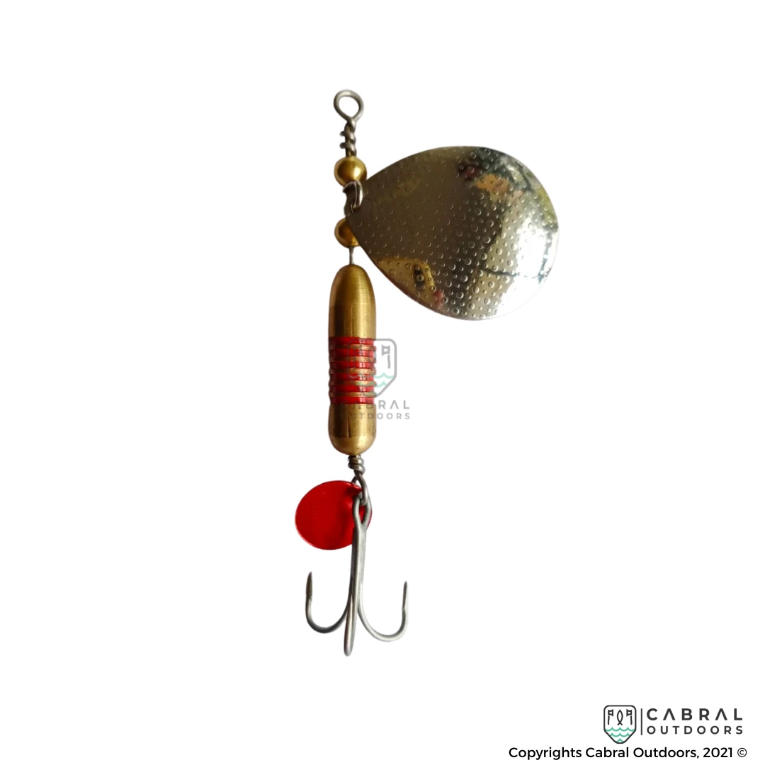 R & R Colorado-Strawberry Texture Silver Spinner #4 | 16g Lures 3 R & R Colorado-Strawberry Texture Silver Spinner #4 | 16g Lures