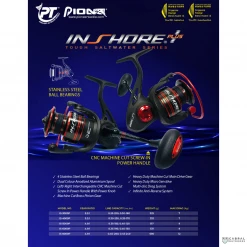 Reels Pioneer Inshore Plus IS4000P-IS8000P Spinning Reel