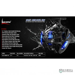 Reels Lucana Salt Armor SW 4000 Spinning Reel