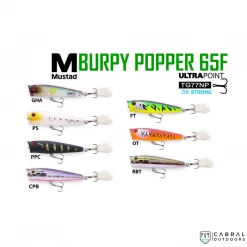 Lures Mustad Burpy Popper 65F | Size: 65mm | 6.3g