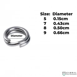 Mustad Saltism SS Split Rings | Size: 5-9 Rigging Accessories