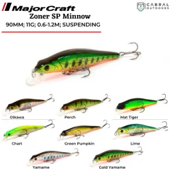 MajorCraft Zoner SP Minnow 90 ZM90SP-R | 11g Lures