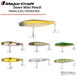 Lures MajorCraft Zoner Mini Pencil 70 Hard Bait ZMPC70 | 6.2g