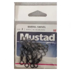 Terminal Tackles Mustad Barrel Swivel | Size: 1-12