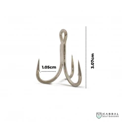 Treble Hooks VMC Treble Fishing Hook (V7560TI) | Size: 2/0 | Pack Of 5