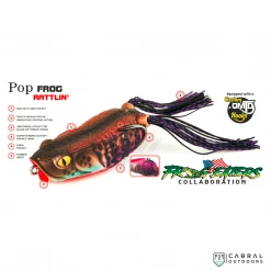 Molix Rattlin' Pop Frog | Size: 6.5cm | 18g Lures
