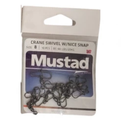 Terminal Tackles Mustad Crane Swivel With Nice Snap | Size: 2, 4, 6, 8