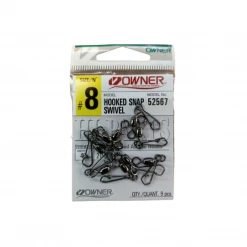 Owner Hooked Snap Swivel 52567 | Size: 3/0-18 Terminal Tackles