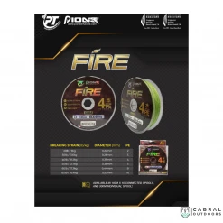 Pioneer Fire X4 100M Braid Line | 33lb-60lb