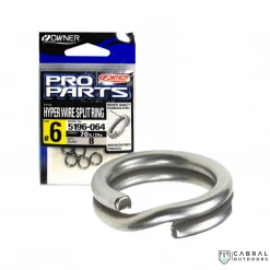 Terminal Tackles Owner Pro Parts Hyper Wire Split Ring | Size: 3-11H 8 Terminal Tackles Owner Pro Parts Hyper Wire Split Ring | Size: 3-11H
