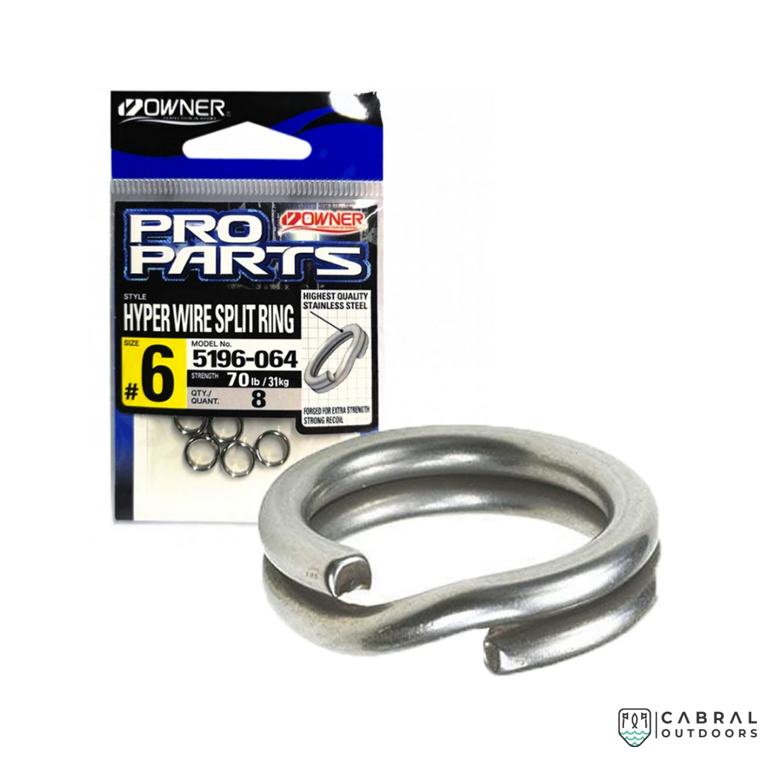 Terminal Tackles Owner Pro Parts Hyper Wire Split Ring | Size: 3-11H 5 Terminal Tackles Owner Pro Parts Hyper Wire Split Ring | Size: 3-11H