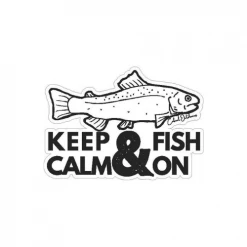 Cabral Outdoors Keep Calm And Fish On! Stickers
