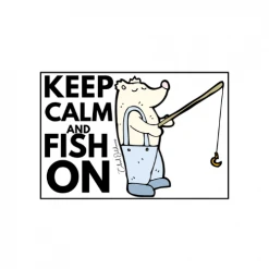 Cabral Outdoors Keep Calm And Fish On! 2 Stickers