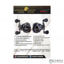 Bait Casting Reels Lucana Golden Eagle Bait Casting Reel Left | Right