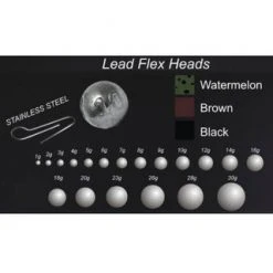 Terminal Tackles CRAZY FISH LEAD FLEX HEADS ,5-10/PCS,SIZE 9G-16G