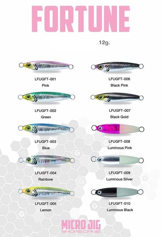 Lures Factory Finess Fishing Underground Micro Jig Shore Game Fortune 4.2cm | 12g 5 Lures Factory Finess Fishing Underground Micro Jig Shore Game Fortune 4.2cm | 12g