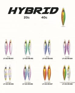 Lures Factory Underground Metal Jig Hybrid 5.5cm And 7cm | 20g And 40g (No Hooks)