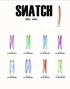 Lures Factory Underground Metal Jig Snatch 9.5cm | 30g And 40g (No Hooks)