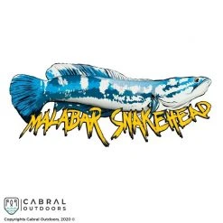 Cabral Outdoors Malabar Snakehead Sticker | 4inch Other Accesories