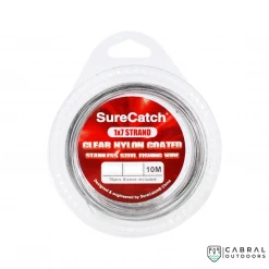 Sure Catch Clear Nylon Coated Stainless Steel Fishing Wire 30-50lb | 13-22kg