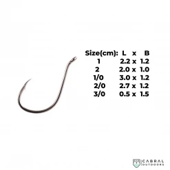 Owner 5111 SSW Cutting Point All Purpose Bait Hook | Size: 1-3/0 Hooks