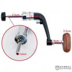 Cabral Outdoors Other Accesories Spare Rotary Reel Handle Wooden Grip