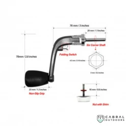 Cabral Outdoors Spare Rotary Reel Handle 1 Other Accesories
