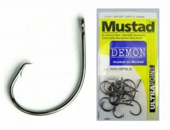 Mustad 39951NPBLN Ultra Point Demon Light Gauge Circle Hooks