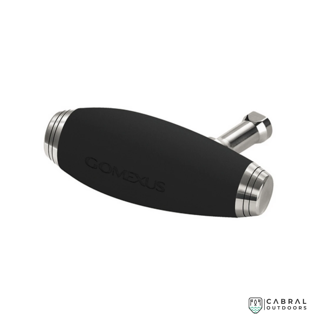 Gomexus EVA T-bar Silver Black Handle Knob | Size: 100mm Fishing Spares 3 Gomexus EVA T-bar Silver Black Handle Knob | Size: 100mm Fishing Spares